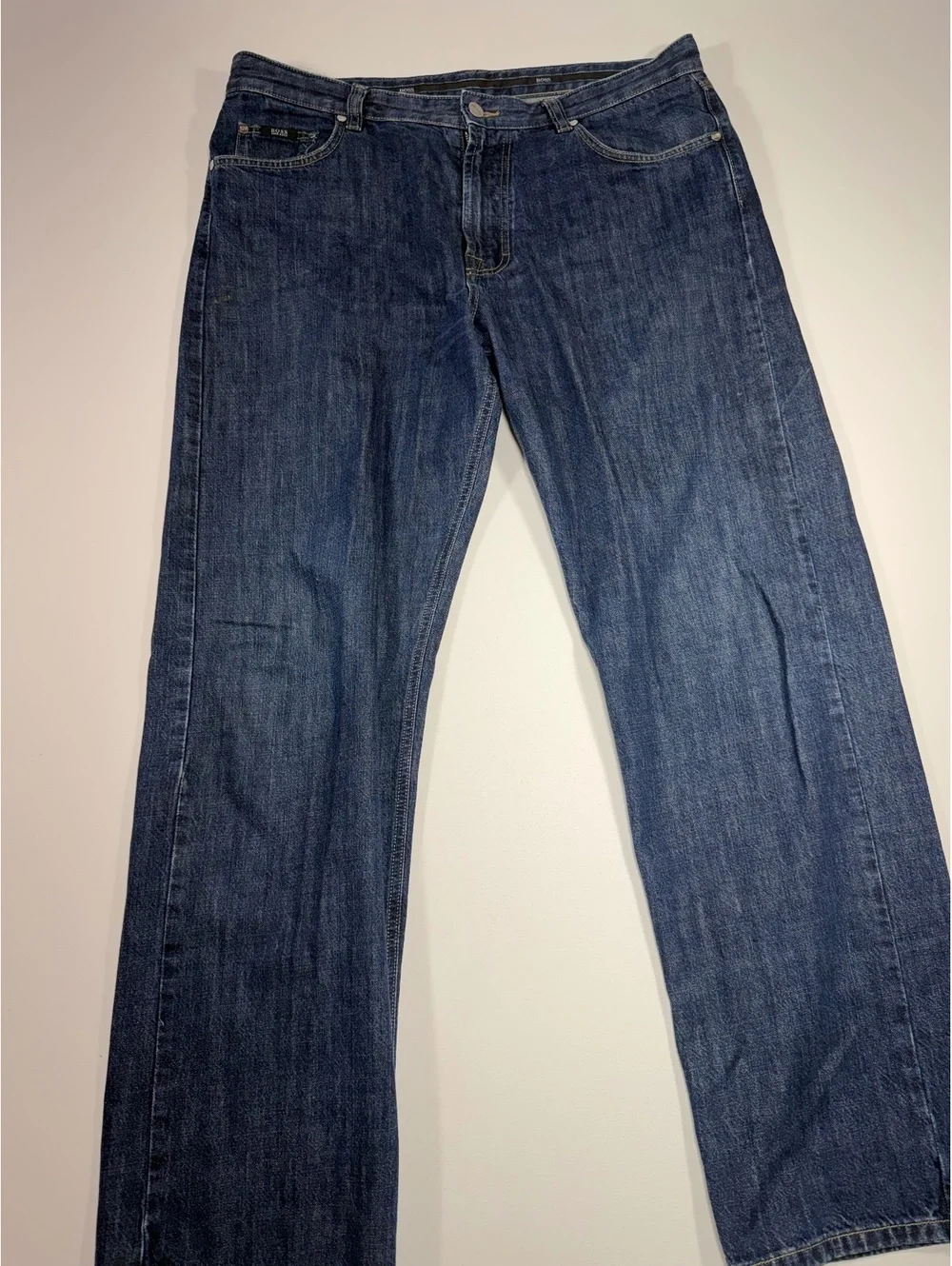 Hugo Boss Alabama Jeans Men’s 38x32 Dark Wash Straight Leg Denim Pants